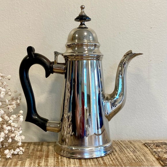 Vintage Other - Silver Plate Café au Lait Pot / Teapot Holland Kirk International
